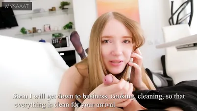 نكت فتاة تتحدث على الهاتف مع زوجها سكس خيانة